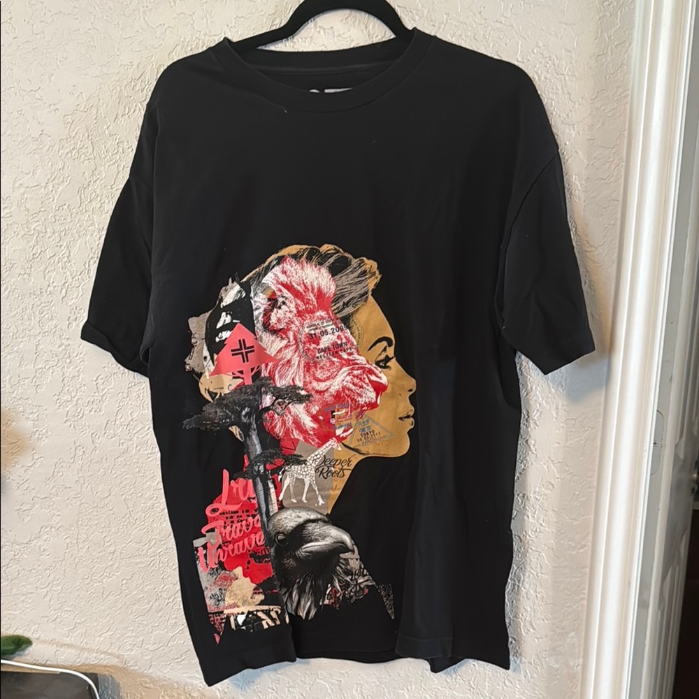 LRG Black Artistic Graphic Tee